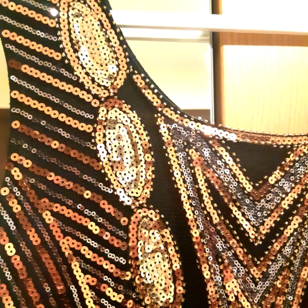 Art Deco Sequin Dress - Picture 2 of 5